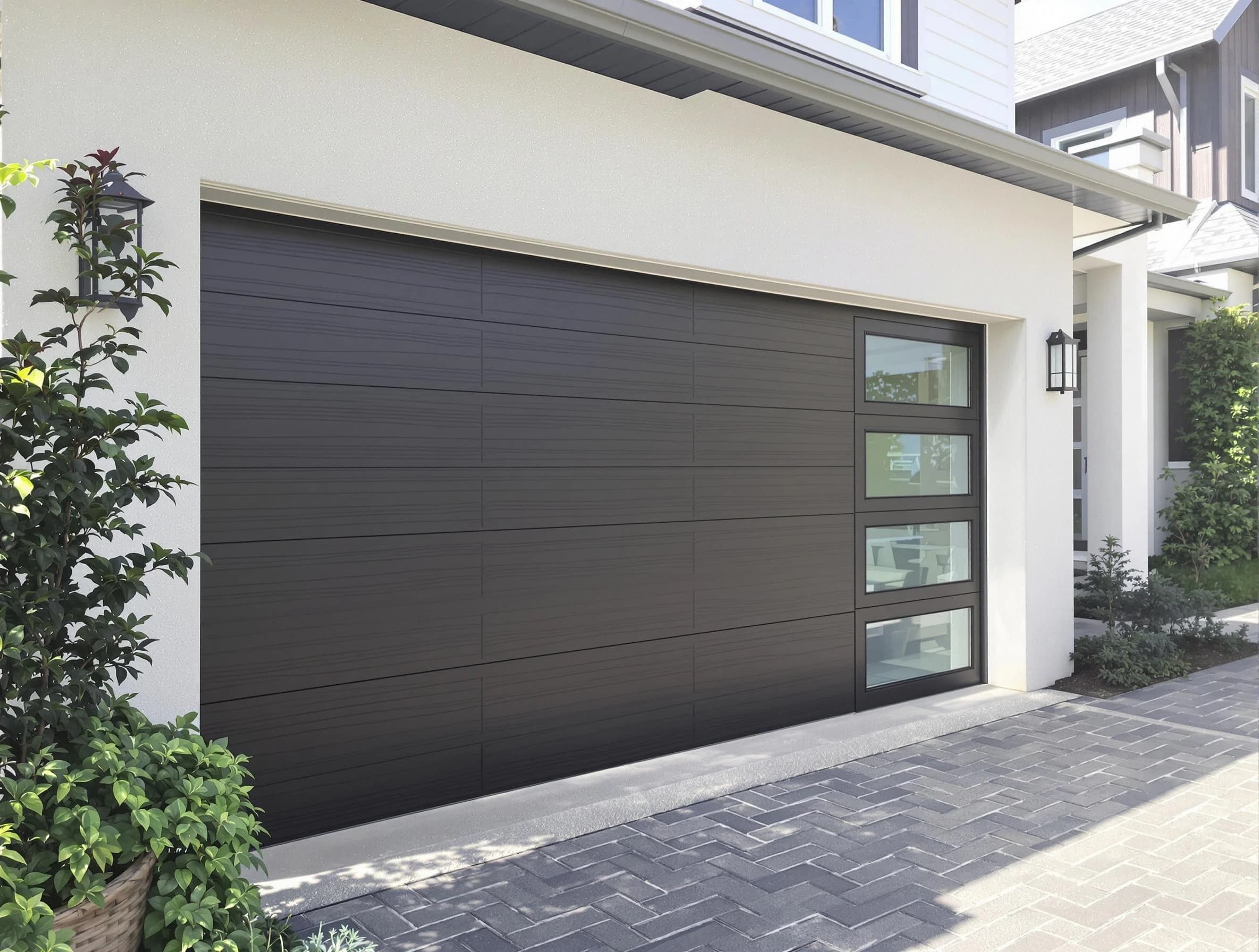 Custom garage door installation by Martinsville Garage Door Repair in Martinsville