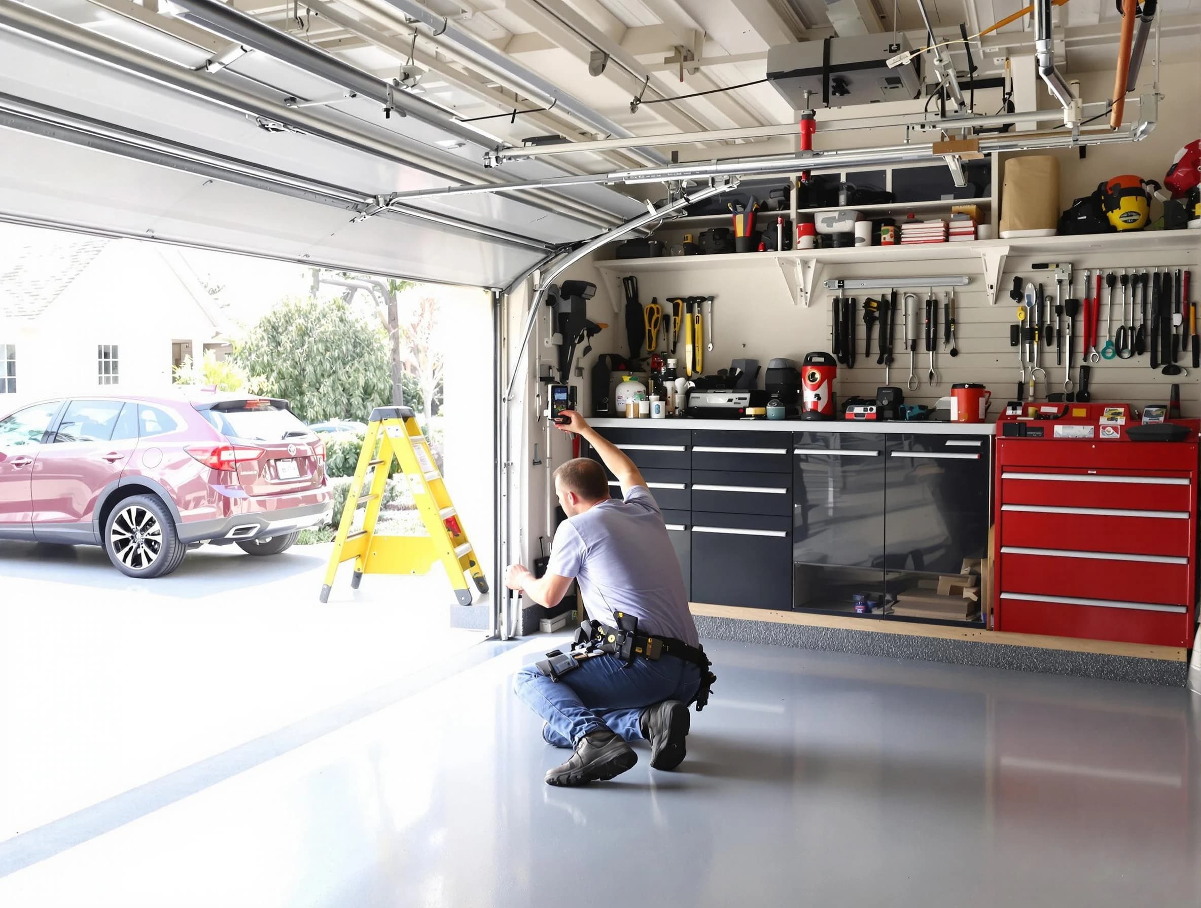 Local garage door repair service by Martinsville Garage Door Repair in Martinsville