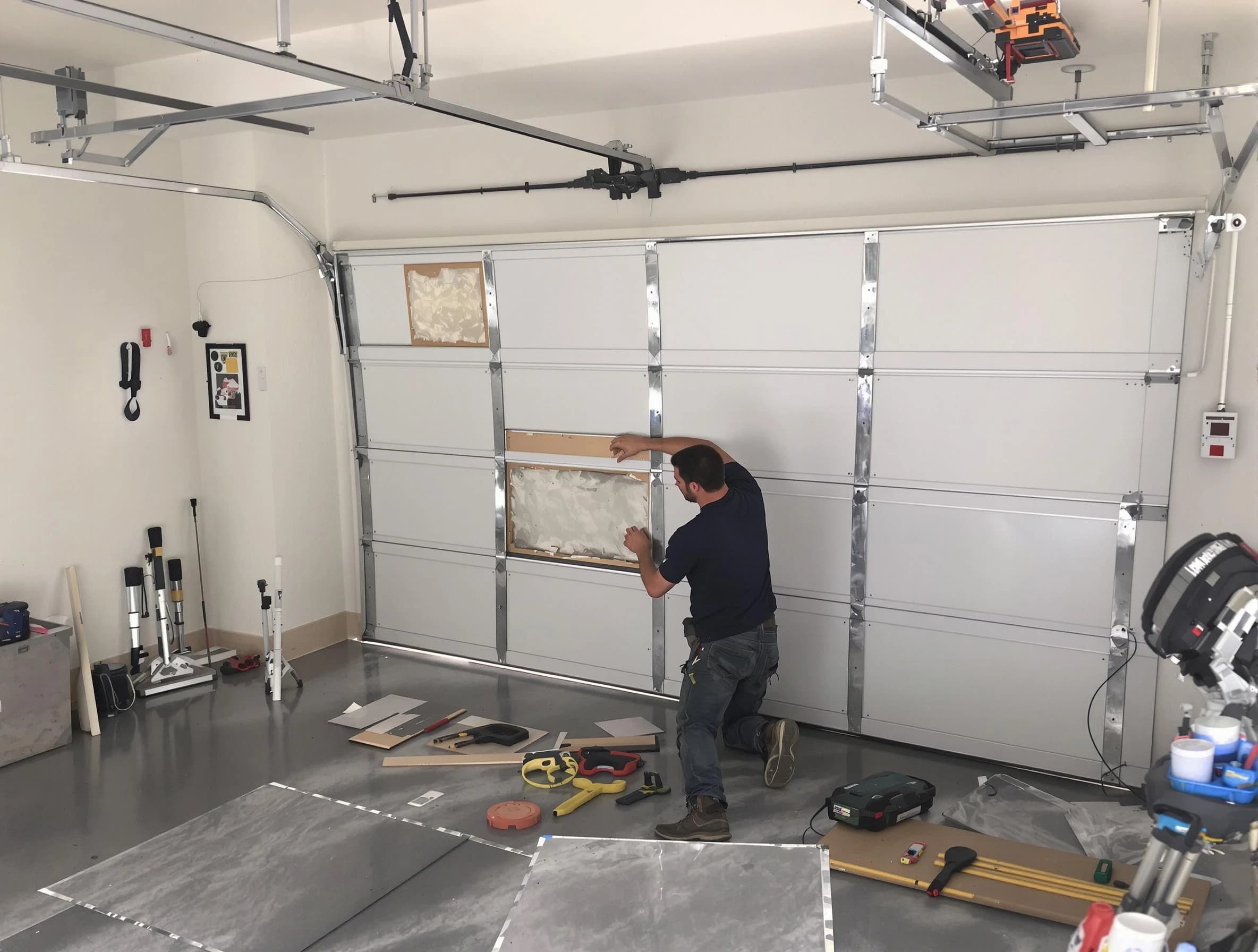 Garage Door Panel Repair in Martinsville